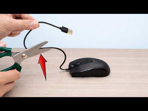 Very few people know this secret! Turn a wired mouse into a wireless mouse.