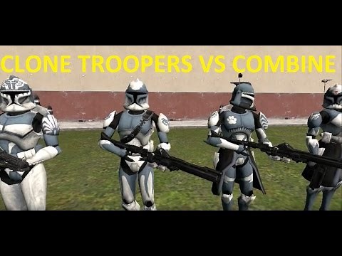 GMOD FIGHTS: CLONE TROOPERS VS COMBINE - NPC WARS