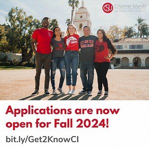 👋We're now accepting online applications for Fall 2024! 🎉To learn more about CSU Channel Islands and how to apply, visit bit.ly/Get2KnowCI. 🐬 Don't miss this opportunity to Channel Your Potential and invest in your future! #oxnardunionschooldistrict #venturaunifiedschooldistrict #pleasantvalleyschooldistrict #pasadenacitycollege #glendalecommunitycollege #LAPC #ojaiunifiedschooldistrict #lavc #LAMC #LAUSD #lacc #pasadenaunifed #losangelescounty #futuredolphin #SanLuisObispoCounty #bakersfield