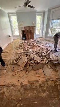 You Won’t Believe This Floor Transformation 😱 | Full Demo & Install #diy #home #woodworking