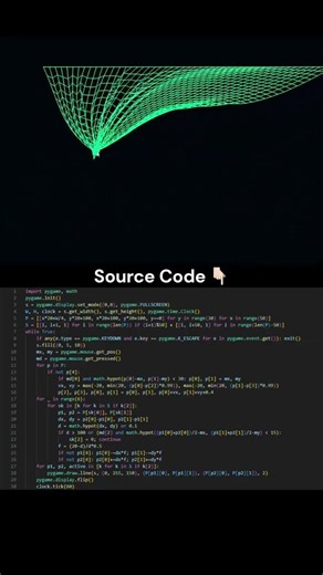 Relaxing Python & Pygame Creations #coding #programming
