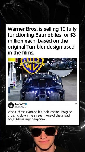 Own a Real Batmobile for $3M!