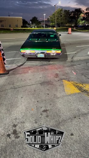 Candy green ‘71 Impala on staggered 24” gold Daytons at Orlando Classic #donk #reel #reels #chevy #impala #daytons #orlandoclassic | SolidWhipz