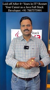 Laid Off After 5+ Years in IT? Restart Your Career as a Java Full Stack Developer: +91 7887575991