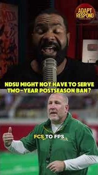 NDSU might not have to serve a two-year postseason ban?