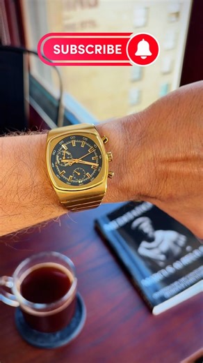 Brew Metric Gold & Black Chronograph ☕⌚ Coffee Meets Chronograph #watch