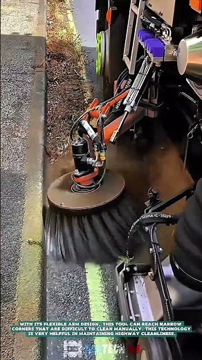 Street Sweeper Machine for Cleaning Sidewalks- Satisfying jobs and machinery in the world