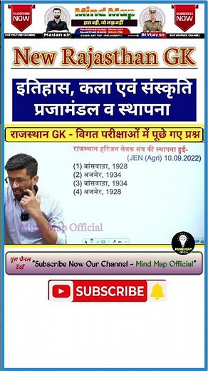 REET Mains 2026, Lab Assistant & RSSB Rajasthan GK 2025 Mind Map Marathon Classes #shorts #mind_map