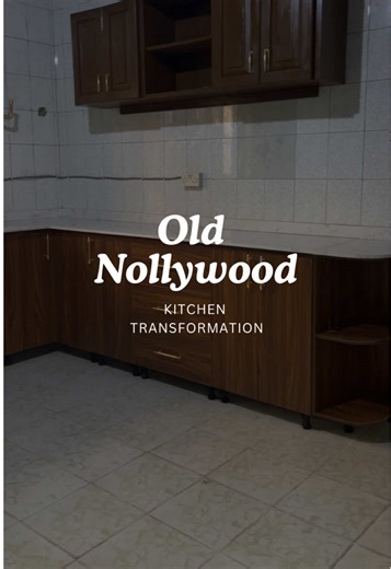 Taking you back to the 90s! We kept the original structure and vintage look of the kitchen, added subtle modern changes for better function, and kept the overall look simple and timeless ✨ What do you think about this transformation? #thenigerianminimalist #lagosinteriordesigner #kitchenmakeover #kitchenrenovation #vintagekitchen