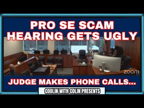 Pro Se Vacation Planner Scam Hearing