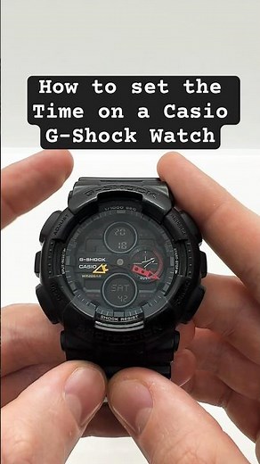 How to adjust Time on a G-Shock Analog and Digital