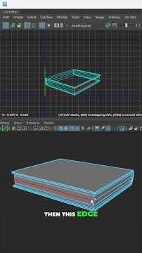 Clean UV Mapping in Maya – Automatic vs Manual Unwrap #modelingtips #shorts #3dmodeling