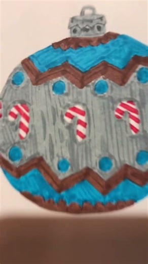 Drawing a bauble #art #drawing #christmas #decoration