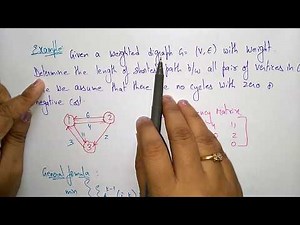 Mind Luster - Learn All pairs Shortest path Algorithm | Example | Dynamic | Design Algorithms | Lec 46 | Bhanu Priya