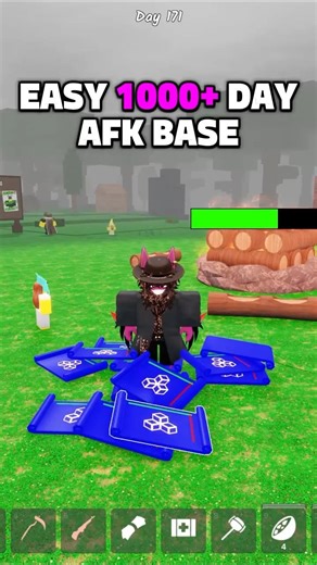 EASY 1000+ DAY AFK BASE! #99nightintheforest #roblox