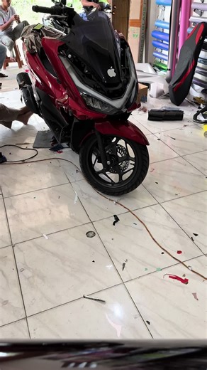 Moonlight Red Honda PCX160 Cutting Sticker Guide
