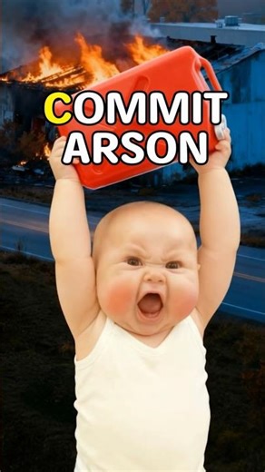 A Stands For Arson 😳 Baby Meme #babyfunny #newborn #funnybaby #funnybabyvideos