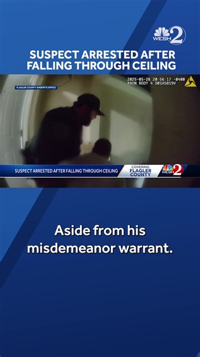 Search by the Flagler County Sheriff's Office ends in an arrest after the suspect fell through the ceiling of his home on Monday. Read the full story at the link below. http://www.wesh.com/article/man-falls-through-ceiling-arrest-flagler-county/64931381 | WESH 2 News