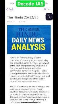 Magnetic Moment: Rare Earths, Green Energy & India’s Credibility #shorts #upsc #ias #ips #irs #news