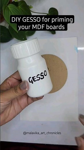 Use GESSO to prime your mdf boards #gesso #art #crafts #diy