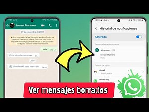 Como ver mensajes BORRADOS de WhatsApp sin instalar apps