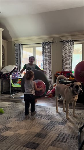 Exercise ball bumping