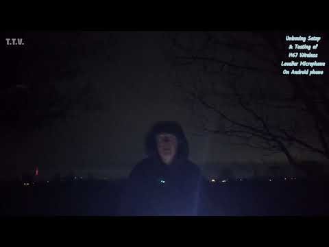 Unboxing Setup & Testing of H67 Wireless Lavalier Microphone On Android phone from Amazon outside