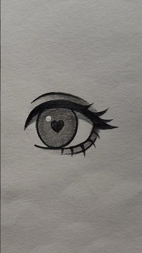 how to draw cute anime eyes step by step.✨✨ #shorts #sketch #art #drawing #anime