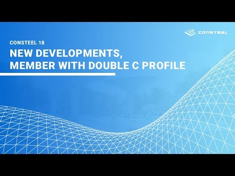 Consteel 18 new developments, member with double C profile webinar