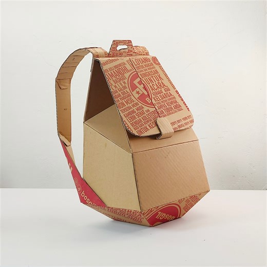 DIY Cardboard Backpack Template: Printable Pattern (PDF) - Etsy Finland