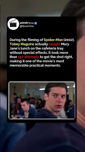 Spider-Man's Cafeteria Scene Was 100% Real! 😱 #movie