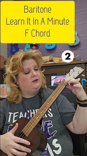 Learn It In A Minute: Baritone ukulele chord F #ukulele #uke #learnukulele #baritone