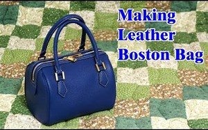 ［手工皮具］拉链手提小包免费PDF图纸Making Leather Mini Boston Bag