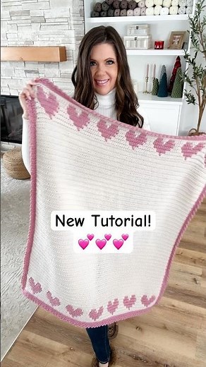 Heartstrings Mosaic Crochet Blanket and Coaster pattern - Valentine’s Day Crochet #heartcrochet