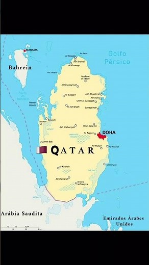 Geographical Map of Qatar #gulfcountries #qutar #UAE #riyadh ##saudiarabia #iran #gulfregion #gulf