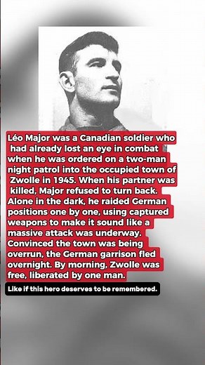 A One-Eyed Soldier Single-Handedly Liberated an Entire Dutch Town From the Nazis #worldwar2 #history