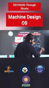 Revision 05 – Machine Design | Knuckle Joint & Cotter Joint Basics | GATE/ESE