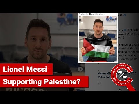 FACT CHECK: Did Lionel Messi Show Support for Palestine by Posing with Flag?