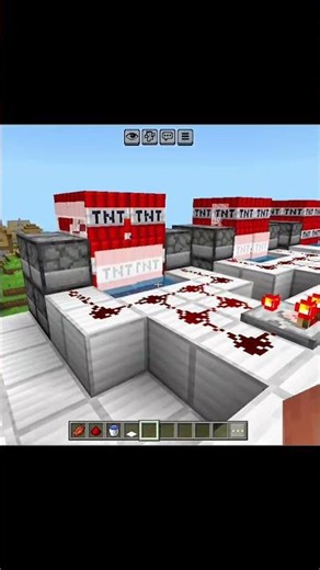 Minecraft OP TNT Machine Attack – No Villager Survived. #villager #tnt