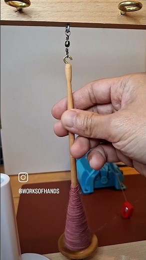 Plying with a spindle stand