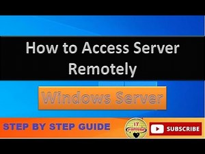 How to access remotely another computer or server | Remote access