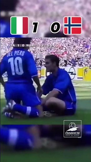 Christian Vieri Goal, Italy at the 1998 FIFA World Cup in France (France '98)