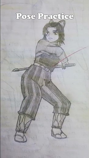 Character Design Pose Practice #arttutorial #drawing #anime