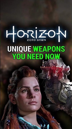 5 Unique Weapons You Need in Horizon Zero Dawn #horizonzerodawn #gamingtips #gaming #psnplus #guide