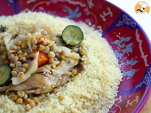 Recette de couscous marocain traditionnel au poulet