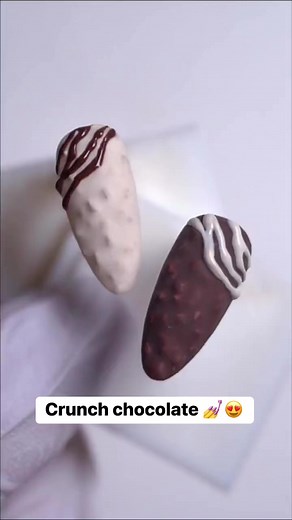 21K views · 296 reactions | Crunch chocolate nails #nail #nailart #nailsofinstagram #naildesign #naillove #nails2inspire #naillove | Limegirl Nails | Facebook