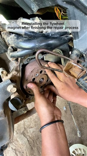 Removing and Reinstalling the Magnet for Repair😆 Still learning step by step, but here I’m removing and reinstalling the magnet for repair 🔧 If you have any tips or suggestions, feel free to share! 😊🔥 #MagnetRepair #FlywheelRemoval #MotorcycleRepair #EngineFix #MechanicLife #GarageWork #BikeMechanic #USAMechanics #WorkshopLife #DIYMechanic #SmallEngineRepair #MotoWorld | Torque Up