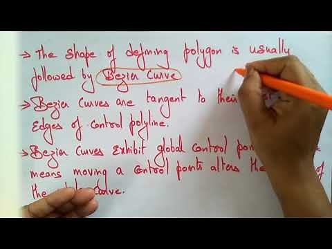 Bezier Curve in Computer Graphics | Properties | CG | Lec-42 | Bhanu Priya