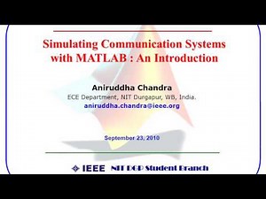 Simulating Communication Systems with MATLAB