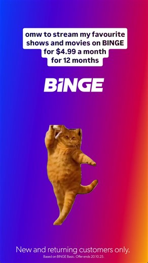 Don't have BINGE? Get BINGE Basic for $4.99/mth for 12 months Now that's satisfying! Hurry offer ends 20 October 2025. | Binge